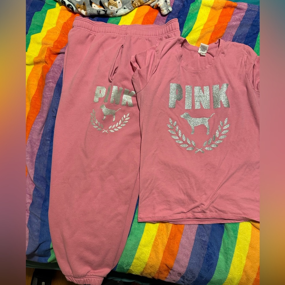 Pink bling outfit XL